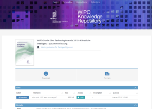 WIPO-Studie über Technologietrends 2019 – Künstliche Intelligenz : Zusammenfassung